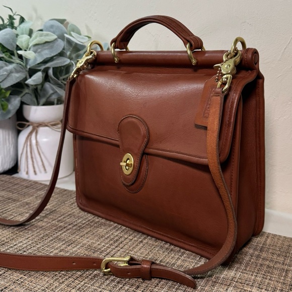 ❤️SOLD❤️Vintage Coach British Tan Willis Bag 9927 - Picture 10 of 12